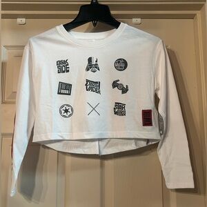 NWT Disney Star Wars Long Sleeve cropped